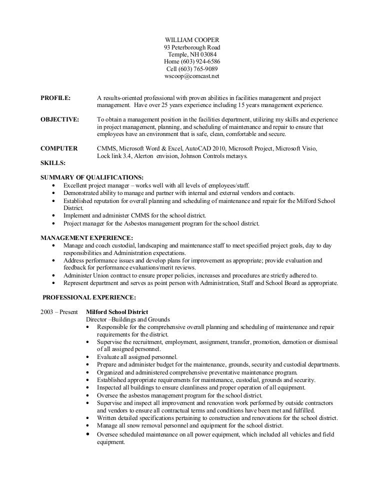 william cooper resume rev