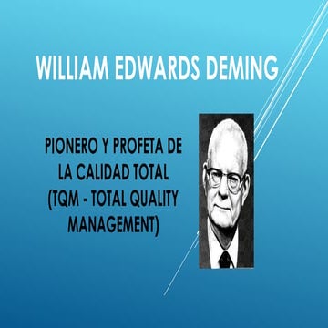 William Edwards Deming | PPTX