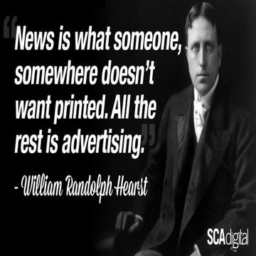 Definition of News from William Hearst