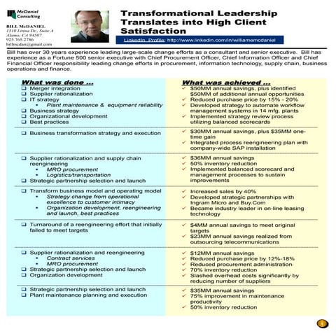 Client Successes: McDaniel Consulting