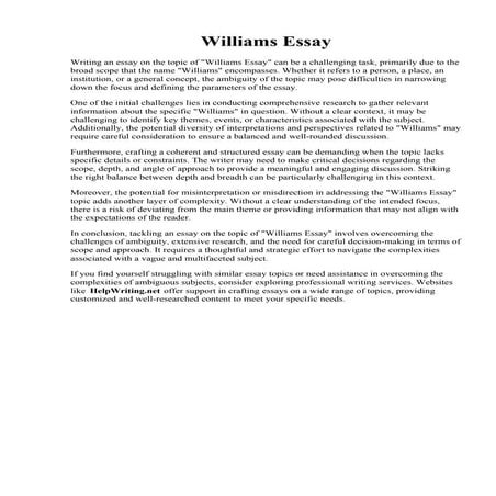 Williams Essay.pdf