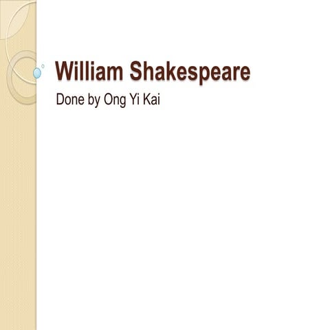 William shakespeare(finallised)