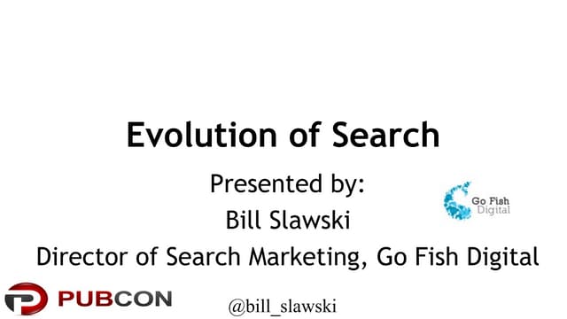 Evolution of Search