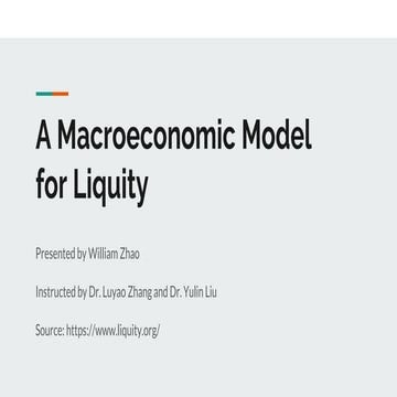 William zhao liquity presentation