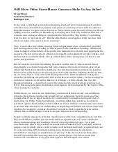The use of cctv essay