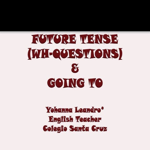 Presentation Simple Future Tense | PPTX