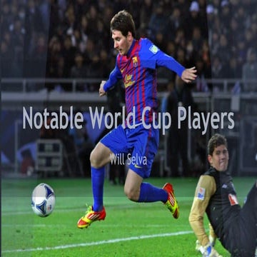 Will Selva: World Cup Soccer Stars