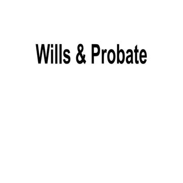 Wills & Probate