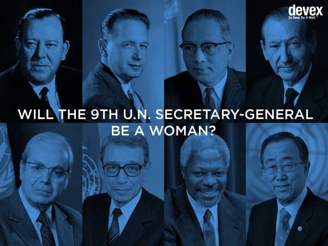 Will the 9th U.N. secretary-general...