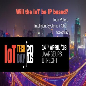 Will the IoT be IP based?