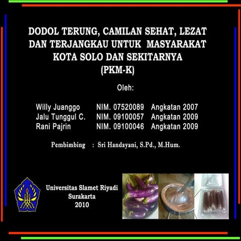 Willy juanggo_Presentasi Laporan Kemajuan PKMK