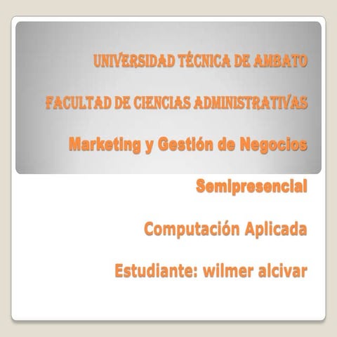 Wilmeralcivar presentacion