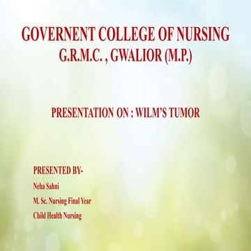 wilms tumor.pptx