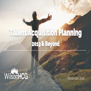 #FIRMday London 1st November 2018 - WilsonHCG: The evolution of the talent la...