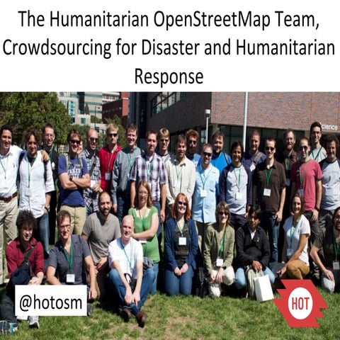 Crowd-sourcing for Disaster Response Through OpenStreetMap