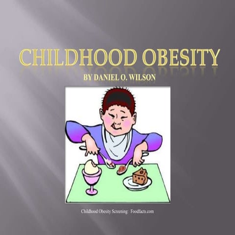 Wilson: Child Obesity