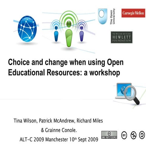 Open Educational Resources workshop on reuse