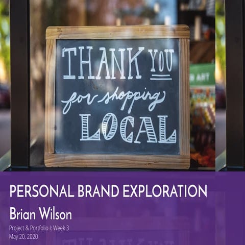 Personal Brand Exploration - Brian Wilson