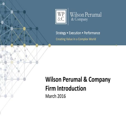 Wilson Perumal & Company - firm overview