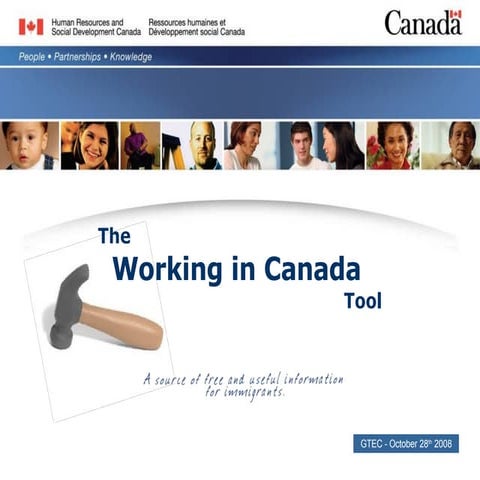 Working In Canada Tool