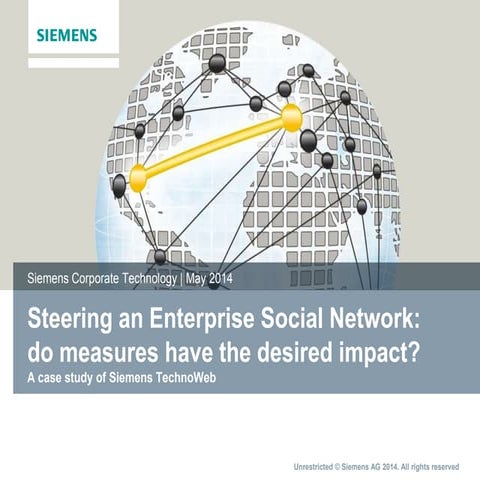 Steering an Enterprise Social Network