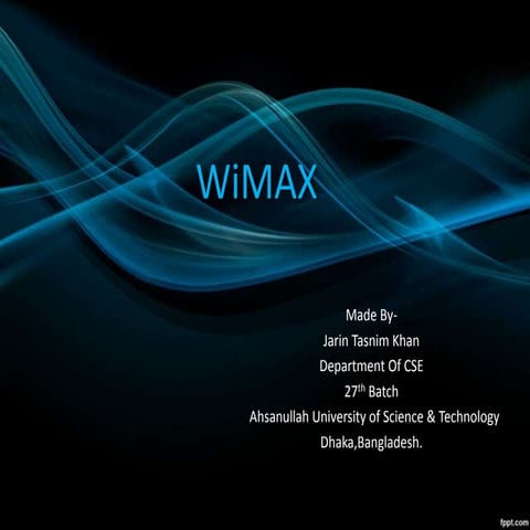 WiMAX Basics 