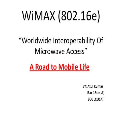 Slides on Wimax 