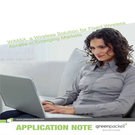 Wi Max, A Wireless Solution For Fixed Wireless Access In Emerging Markets