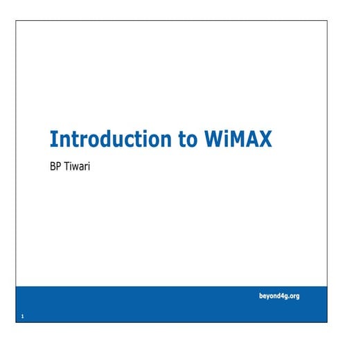 Wi Max Introduction V2