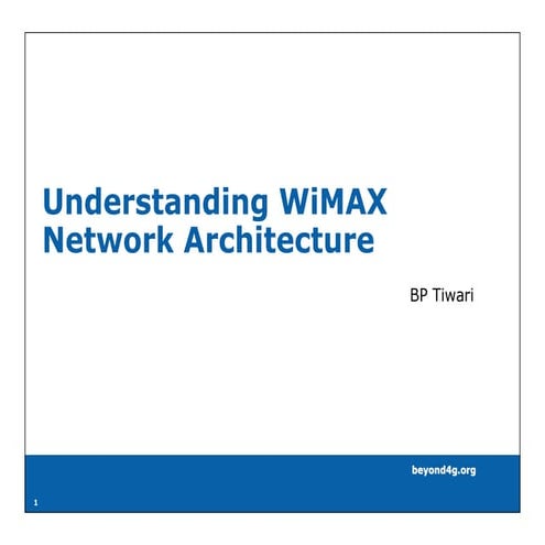 Wi Max Network Architecture V0.1 Pdf Version
