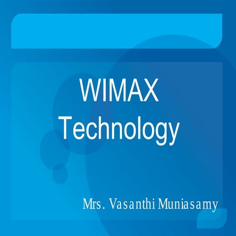 Wimaxtechnology