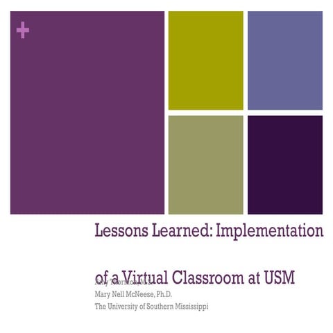 Lessons Learned: Implementation of a Virtual Classroom