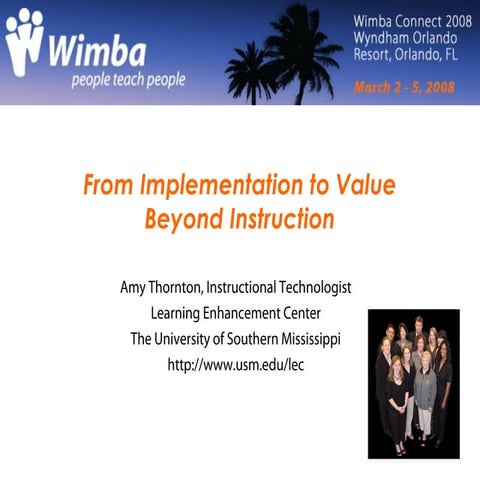 From Implementation to Value Beyond Instruction