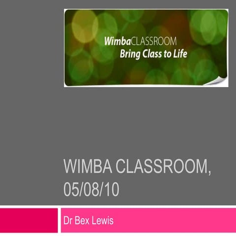 Wimba classroom