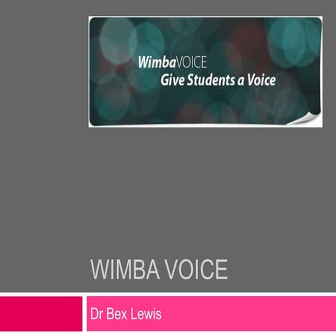 Wimba Voice (Re-Edit)