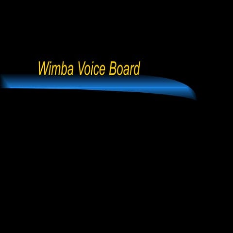 Wimba Voice Board