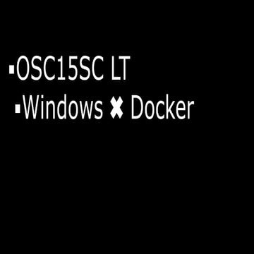 Windows ✖︎ Docker