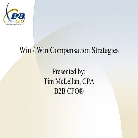 Win/Win Sales Compensation - Tim Mclellan
