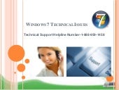 Windows 7 technical support USA 