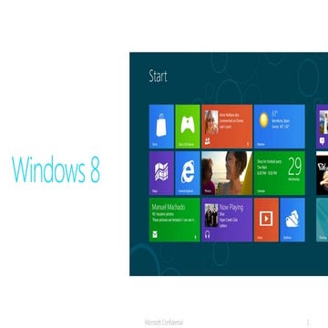 Win8 overview andbusinessmodel