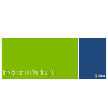 Novedades en Windows 8.1 