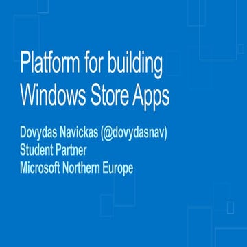 BuildingWindows Store Apps