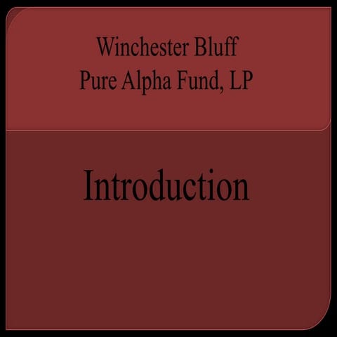 Winchester Bluff Presentation 3_1_13