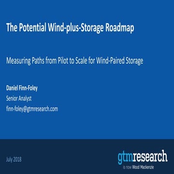 Wind-Plus-Storage Presentation | PPTX