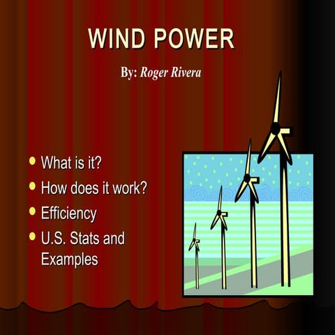 Wind power