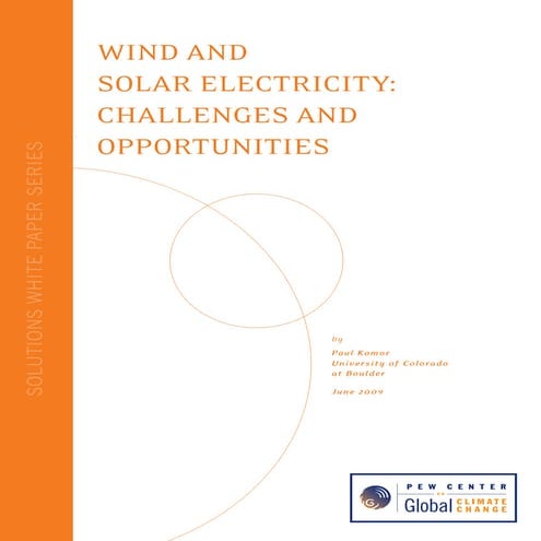 Wind Solar Electricity Report