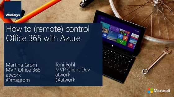 SharePoint Fest Seattle - Advanced PowerShell for Office 365 | PPT