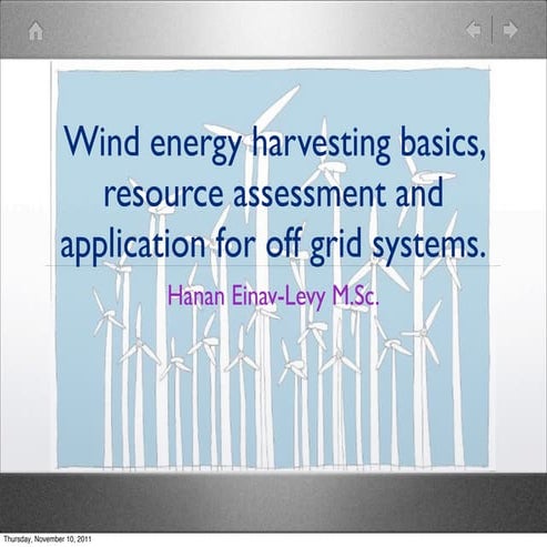Small wind power for rural locations - part 1