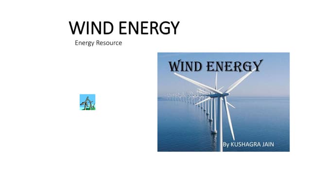 Wind energy