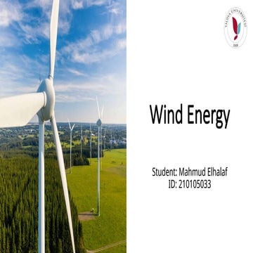 wind energy types of turbines and advantages